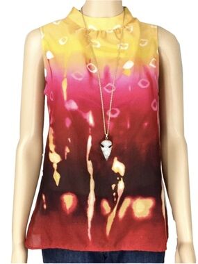 Jones New York Mock Neck Ombre Top